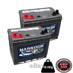 Deal Pair 12v 80Ah 85Ah 88Ah Hankook Ultra Deep Cycle Leisure Battery