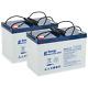 Deal Pair 2 X 12v 115ah Expedition Plus Deep Cycle Agm Leisure Batteries