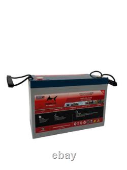 Deep Cycle AGM Leisure Battery 12v 115ah Leisure High Power with M8 Terminals