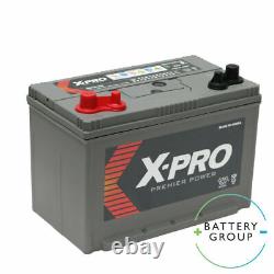 Deep Cycle Leisure Battery 12V 100AH X-PRO 303x172x222mm m27dc + Clamp Grease