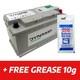 Dynamp Agm Dma-105 Leisure Battery 12v 95ah (c100) + Free Clamp Grease