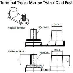 Dynamp DM27L Leisure Battery 12V 90Ah Boats/Yachts