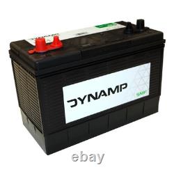 Dynamp DM31 Leisure battery 12V 105Ah Boats/Yachts + Free Clamp Grease