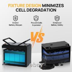 ECO-WORTHY 12V 100AH LiFePO4 Lithium Leisure Battery Bluetooth Motorhome Caravan