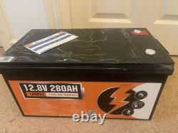 ECO-WORTHY 12V 280Ah LiFePO4 Lithium Leisure Battery Bluetooth Motorhome Caravan