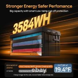 ECO-WORTHY 12V 280Ah LiFePO4 Lithium Leisure Battery Bluetooth Motorhomes Camper