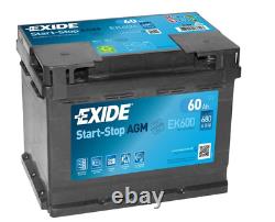 EK600 Exide Start-Stop AGM 12V/60Ah 680A (en) Erstausrüstertechnologie