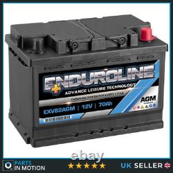 EXV82AGM Enduroline AGM Leisure Marine Battery 12V 70Ah