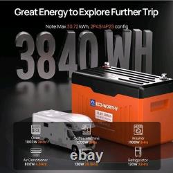 Eco Worthy 300ah Battery 12V Lithium LiFePO4 Deep Cycle Leisure Battery