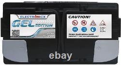 Electronicx Edition Gel Battery 100 Ah 12V Supply Battery Leisure Battery