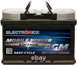 Electronicx Portable Edition Battery AGM 100AH 12V Supply Battery Leisure