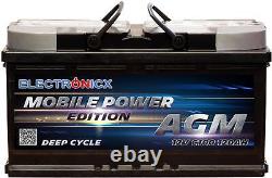 Electronicx Portable Edition Battery AGM 120 Ah 12V Supply Battery Leisure