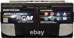 Electronicx Portable Edition Battery AGM 120 Ah 12V Supply Battery Leisure