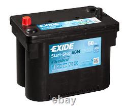 Exide EK508 12V 50Ah 800EN AGM Orbital Spiral battery Leisure Marine Deep Cycle