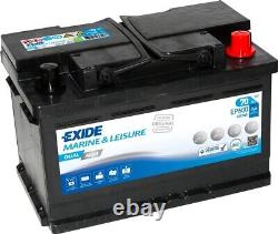 Exide EP600 Dual AGM Battery 12V 70Ah 760CCA Leisure Marine Battery