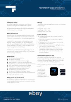 Fogstar Drift 12V 280AH Heated Lithium LiFePO4 Leisure Battery WithBluetooth