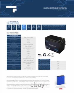Fogstar Drift 12V 300AH Heated Lithium LiFePO4 Leisure Battery Only 11 cycles