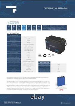 Fogstar Drift 12V 300AH Heated Lithium LiFePO4 Leisure Battery WithBluetooth