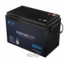 Fogstar Drift 280Ah 12V LiFePO4 Off-Grid Leisure Lithium Battery BMS w Bluetooth Fogstar Drift 280Ah 12V LiFePO4 Off-Grid Leisure Lithium Battery BMS w Bluetooth