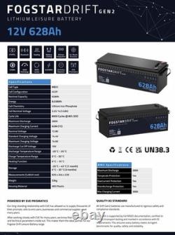 Fogstar Drift 628Ah 12V Lithium Battery GEN 2 Leisure 8038WH 300A FAST