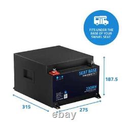 Fogstar Drift Seat Base 12V 230AH Heated Lithium LiFePO4 Leisure Battery WithBluet