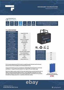 Fogstar Drift Seat Base 12V 230AH Heated Lithium LiFePO4 Leisure Battery WithBluet