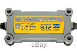 GYS FLASH 12V 8A Connect & Forget Leisure Battery Charger Caravan Motorhome Boat