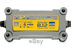 GYS FLASH 12V 8A SMART LEISURE BATTERY CHARGER Recovers Deep Discharge Batteries