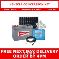 Hankook DC31 100Ah Leisure Battery & 90W Solar Panel Kit for Camper Conversions