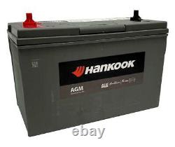 Hankook M31-925 AGM 12V 100Ah Leisure Battery L330 x W172 x H242mm