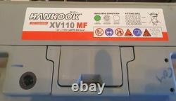 Hankook XV110 MF Deep Cycle 12V 110Ah Leisure Battery tested 100% Health