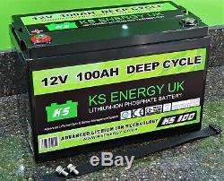 KS Energy 100AH 12V lithium leisure battery