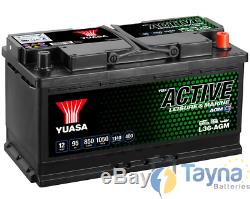 L36-AGM Yuasa Leisure Battery 12V 95Ah