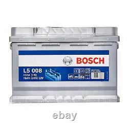L5008 L5 12V Leisure Battery 75Ah 650CCA 12V 0/1 Electrical Replacement By Bosch