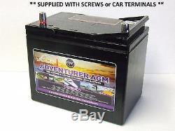 LEOCH LEISURE AGM 12V 85ah Deep Cycle Rechargeable AGM Batteries GOLF BUGGY