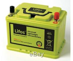 LIFOS Lightweight 12v Lithium Ion Battery 68Ah Leisure Caravan Motorhome Marine