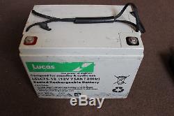 LUCAS 12V 75AH AGM/GEL Deep Cycle Battery Leisure