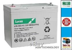 LUCAS 12V 85AH GOLF & LEISURE BATTERY replaces 75ah, 80ah, 90ah