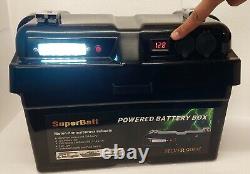 Leisure Battery 12V 100AH + Batter Box + 10A Charger Deep Cycle AGM Caravan Boat