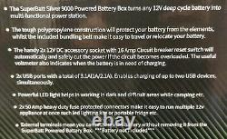 Leisure Battery 12V 100AH + Batter Box + 10A Charger Deep Cycle AGM Caravan Boat