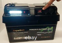 Leisure Battery Deep Cycle AGM 12V 100AH + Battery Box Caravan Motorhome Boat