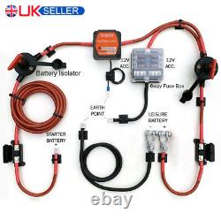 Leisure Battery Split Charge Relay Kit 12V 140A VSR For Camper Van Boat UK STOCK