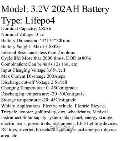 Lifepo4 12v Cells Ultra Deep Leisure Battery, Powerwall, Safe Chemistry