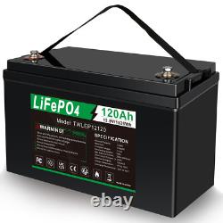 Lifepo4 Battery 12V 120Ah Lithium Leisure Battery Deep Cycle For RV Boat Marine