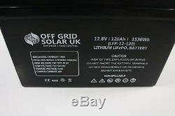 Lifepo4 Leisure battery 12v 120ah Solar Motorhome Yacht Canal caravan scooter