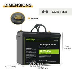 Lithium 12V 30Ah 40Ah Battery LiFePO4 for Camper Boat Solar Replace 12v Leisure
