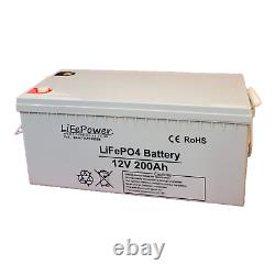 Lithium Leisure Battery 12v, 200AH LiFePO4 with Bluetooth, Motorhome, Off grid