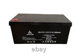 Lithium Leisure Battery 12v, 200AH LiFePO4 with Bluetooth, Motorhome, Off grid