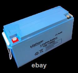 Lithium Leisure Battery, LiFePO4, Bluetooth, Motorhome, Boat, Van 150AH-170AH