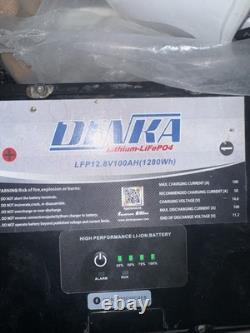 Lithium LiFePO4 12V 100AH Leisure Battery for Leisure & Marine Bluetooth Heating